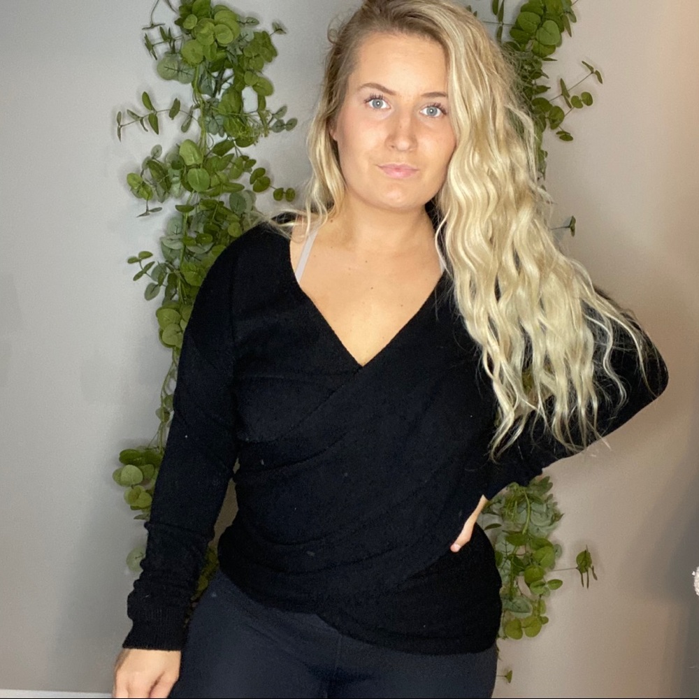 Anthropologie Wrap Front Sweater XS_2